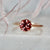 pink garnet ring