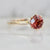 pink garnet ring