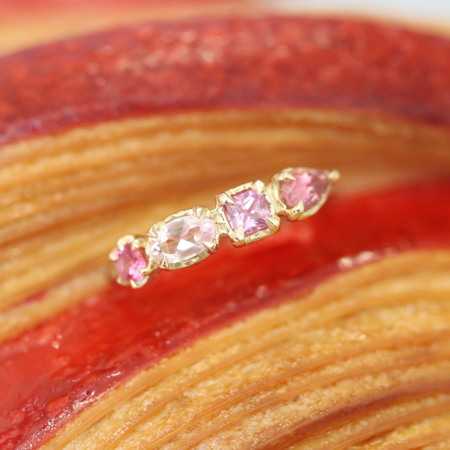 pink gemstone ring