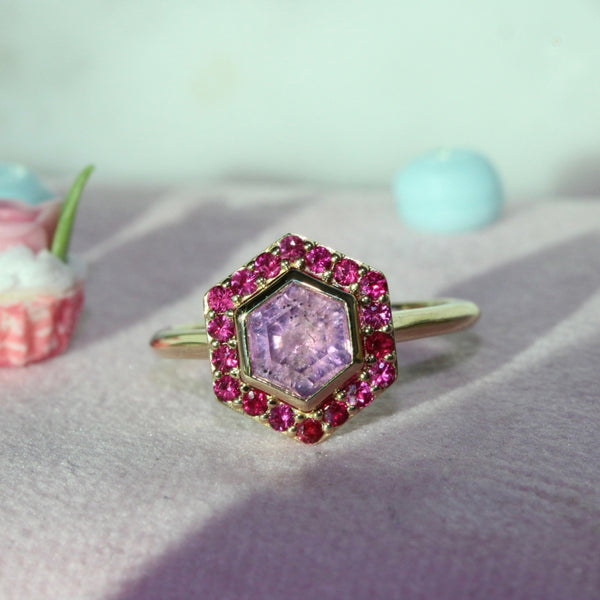 pink sapphire ring