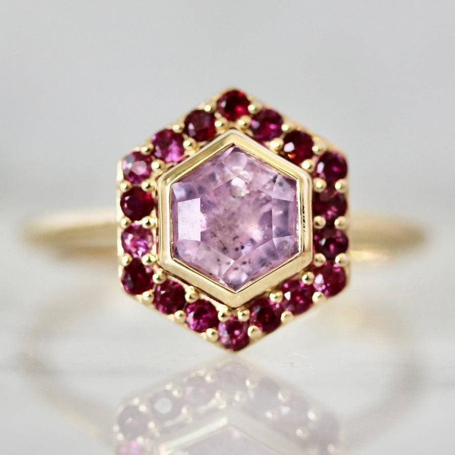 pink sapphire ring