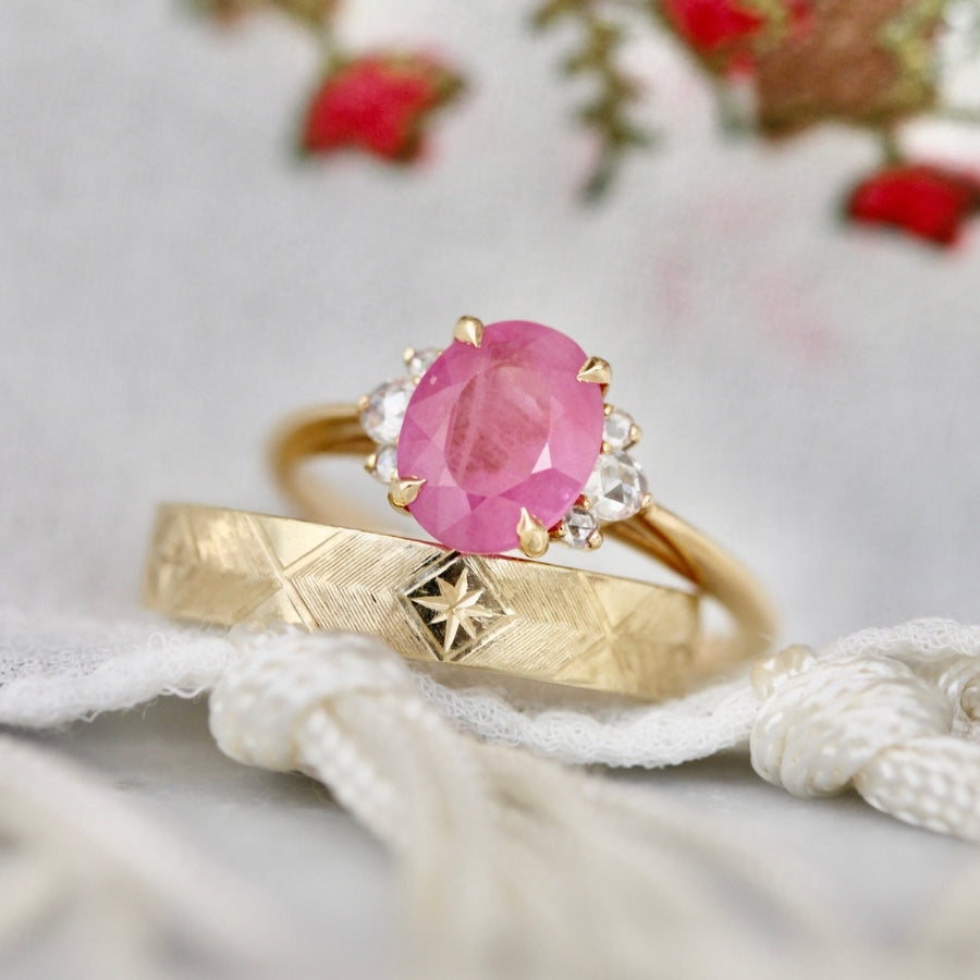pink sapphire ring