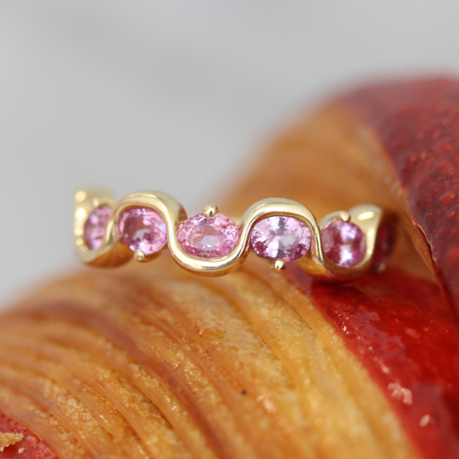pink sapphire ring