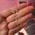 pink sapphire star studs