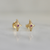 pink sapphire star studs