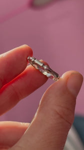 Bamboo Grande Sterling Silver Band