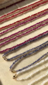 beaded gemstone necklaces