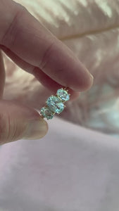 oval aquamarine ring