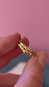 Celestial Engraved Curved Band