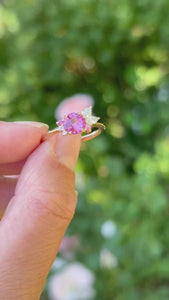 pink sapphire engagement ring