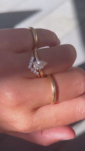 Nude Beach Champagne Pear Cut Diamond Ring