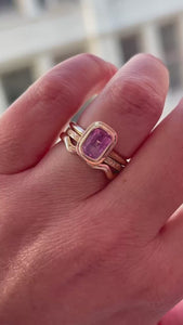 pink sapphire engagement ring