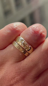 champagne moval diamond ring