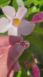 pink garnet ring