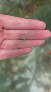 Emerald & Diamond Earrings