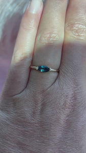 blue marquise sapphire ring