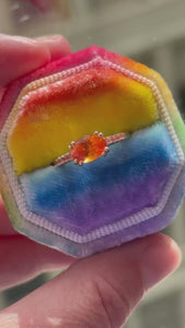 Oval Cut Spessartite Garnet Ring