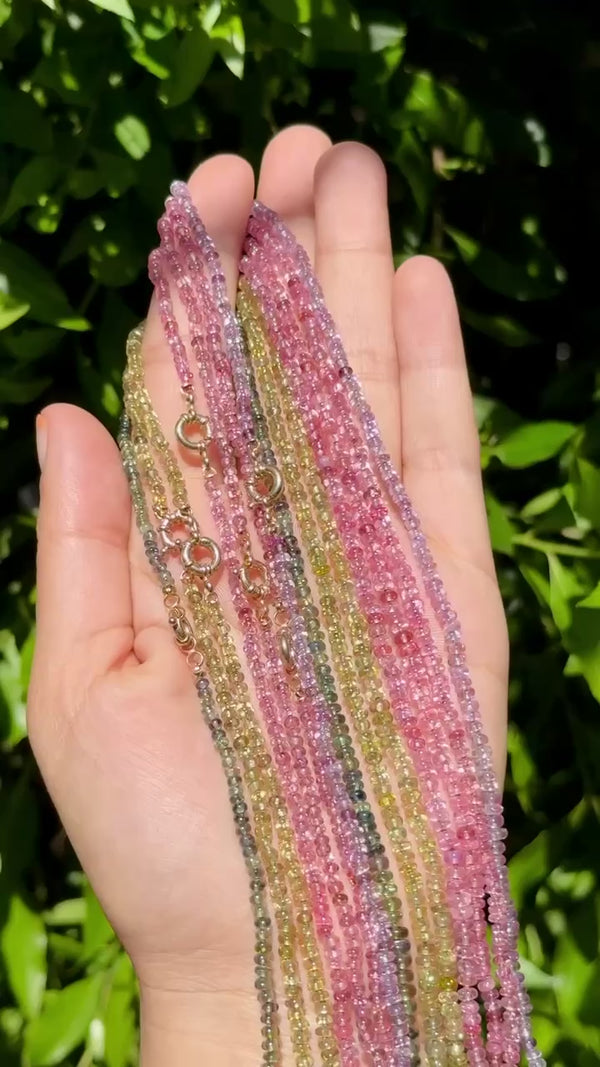 sapphire beaded necklaces