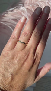 wavy wedding band