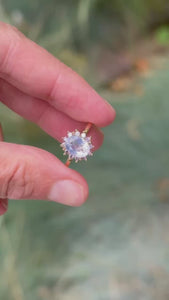 Amethyst & Sapphire Ring