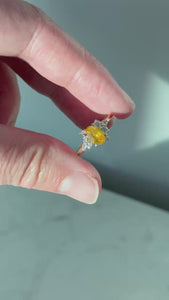 yellow sapphire engagement ring