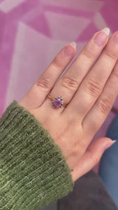 purple sapphire ring