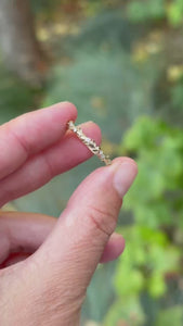 Diamond  Leaf and Vine Band