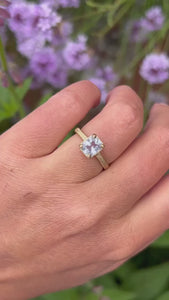 Macarena Lilac Pear Cut Sapphire Ring