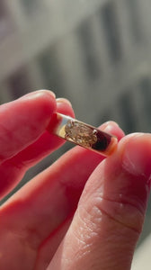 champagne moval diamond ring