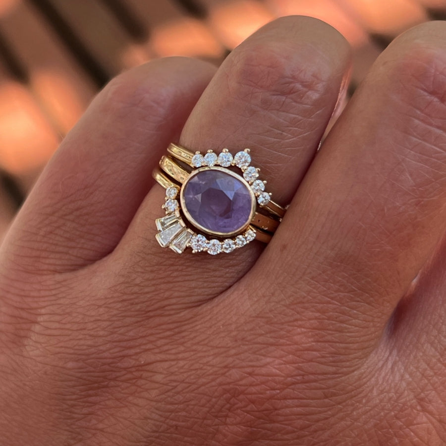 
            purple sapphire engagement ring