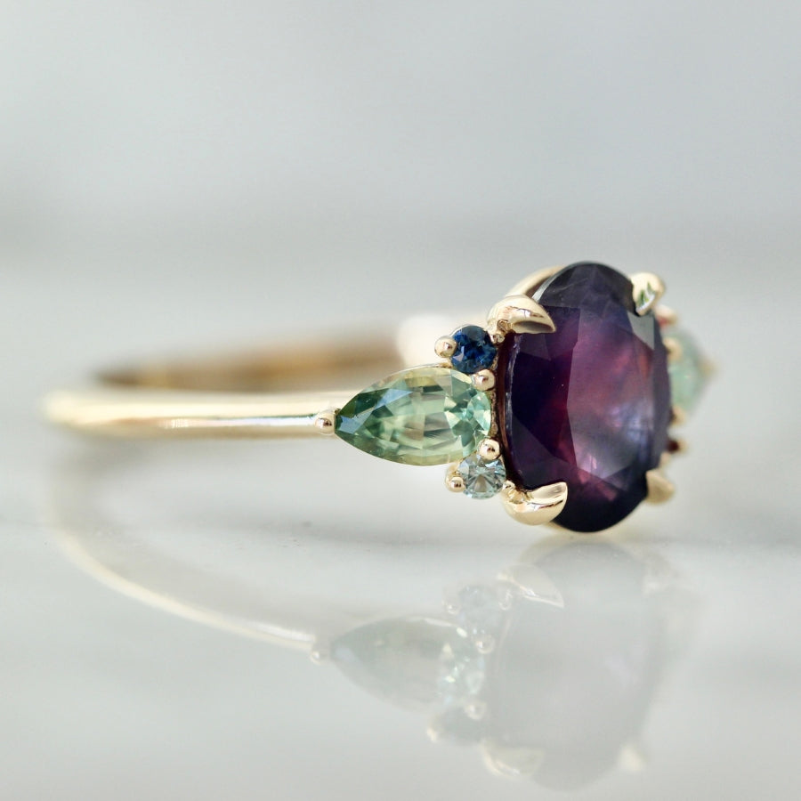 
            purple sapphire ring