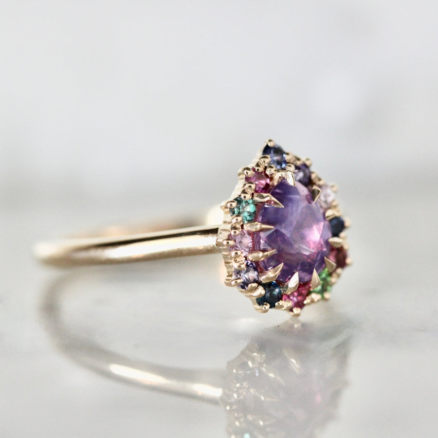 
            purple sapphire ring