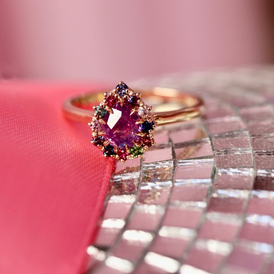 
            purple sapphire ring