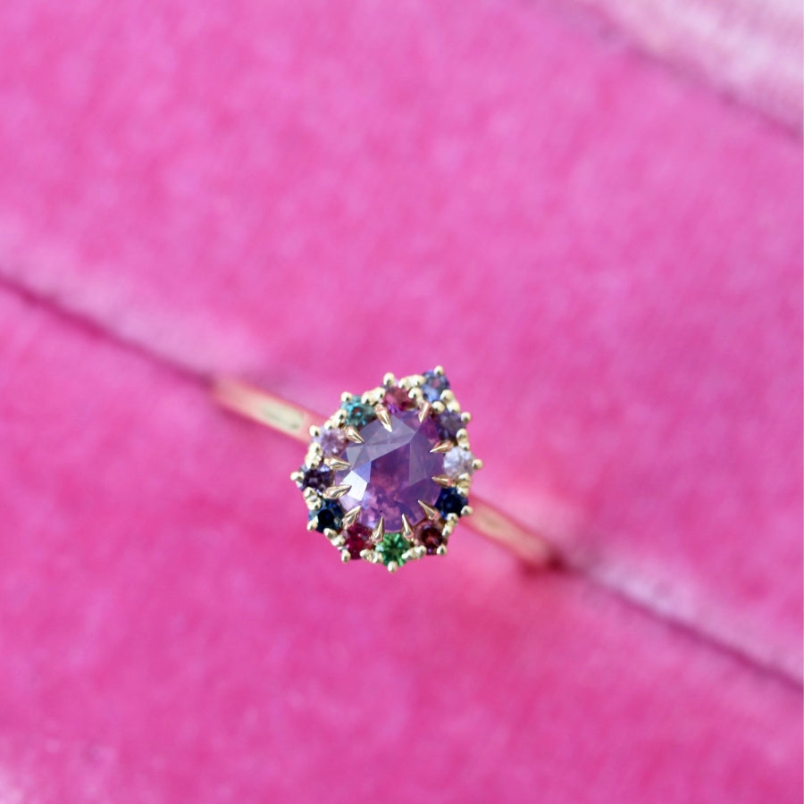 
            purple sapphire ring