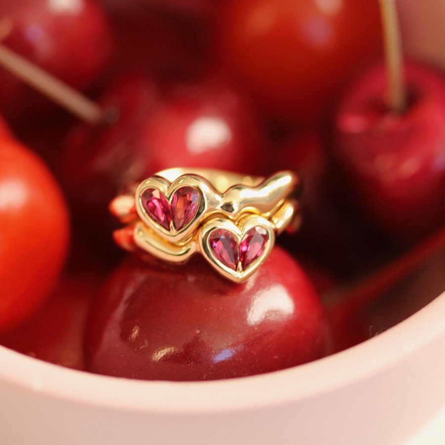 In Rubies We Clicked Heart Band