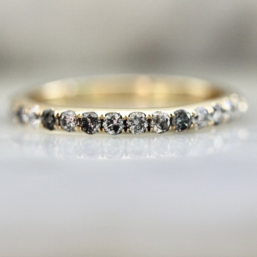 
            Salt &amp; Pepper Diamond Band