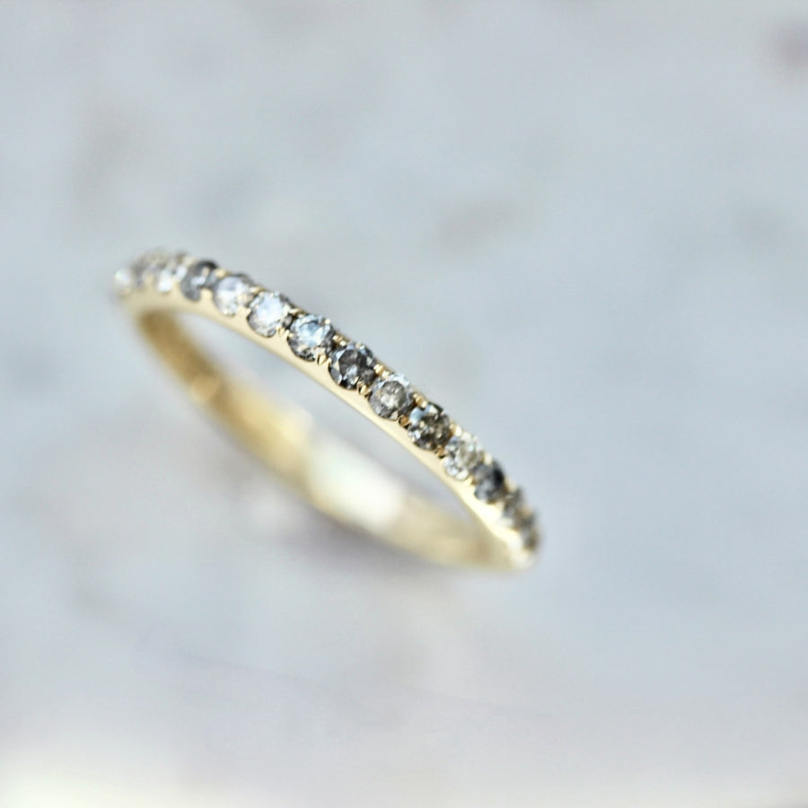 
            salt and pepper diamond band