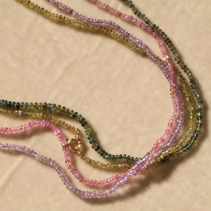 sapphire beaded necklaces