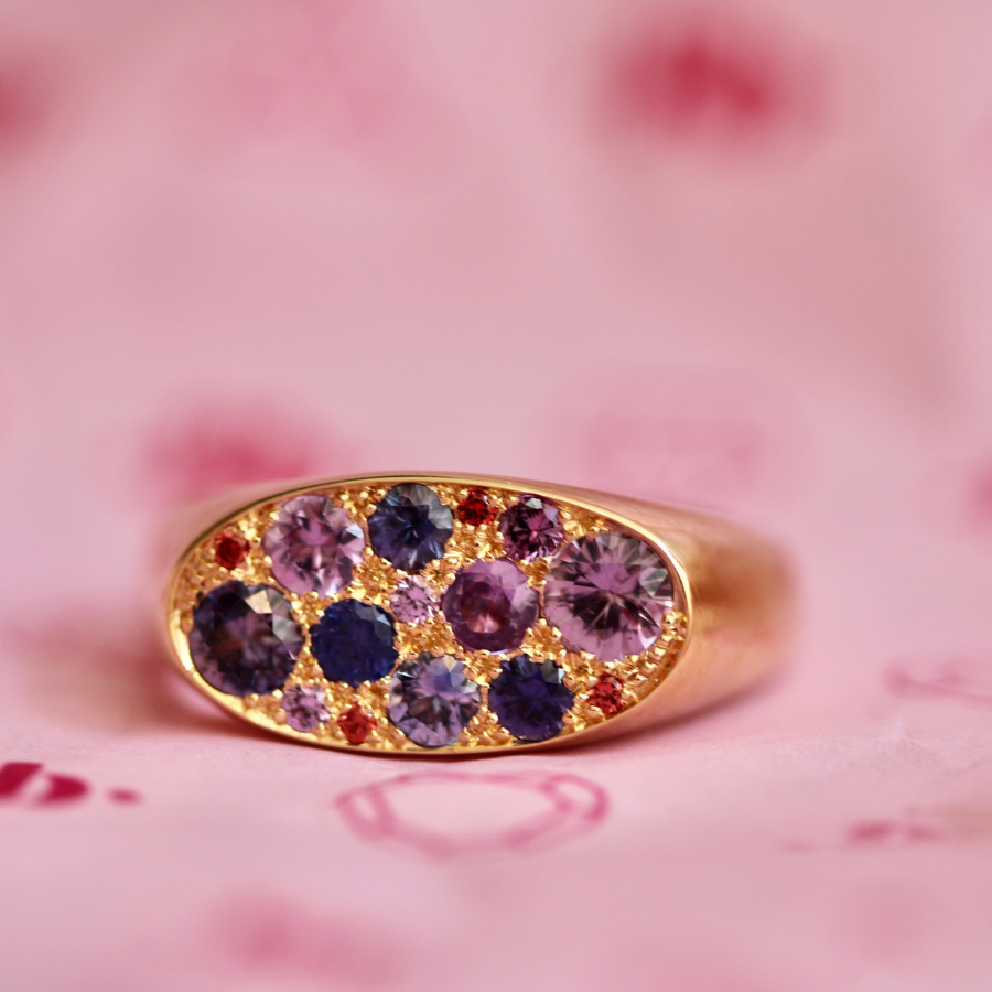 sapphire signet ring