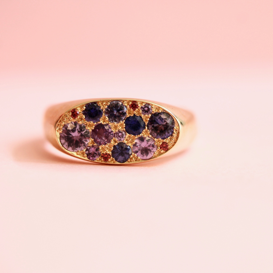 sapphire signet ring