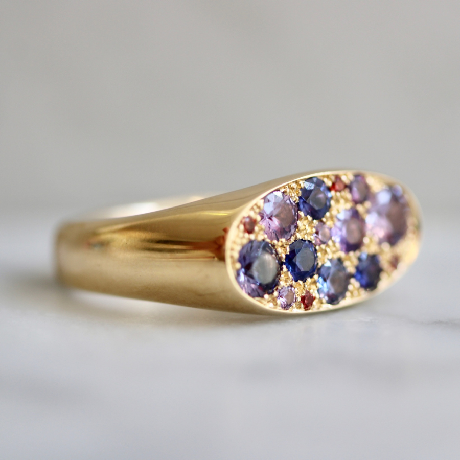 sapphire signet ring