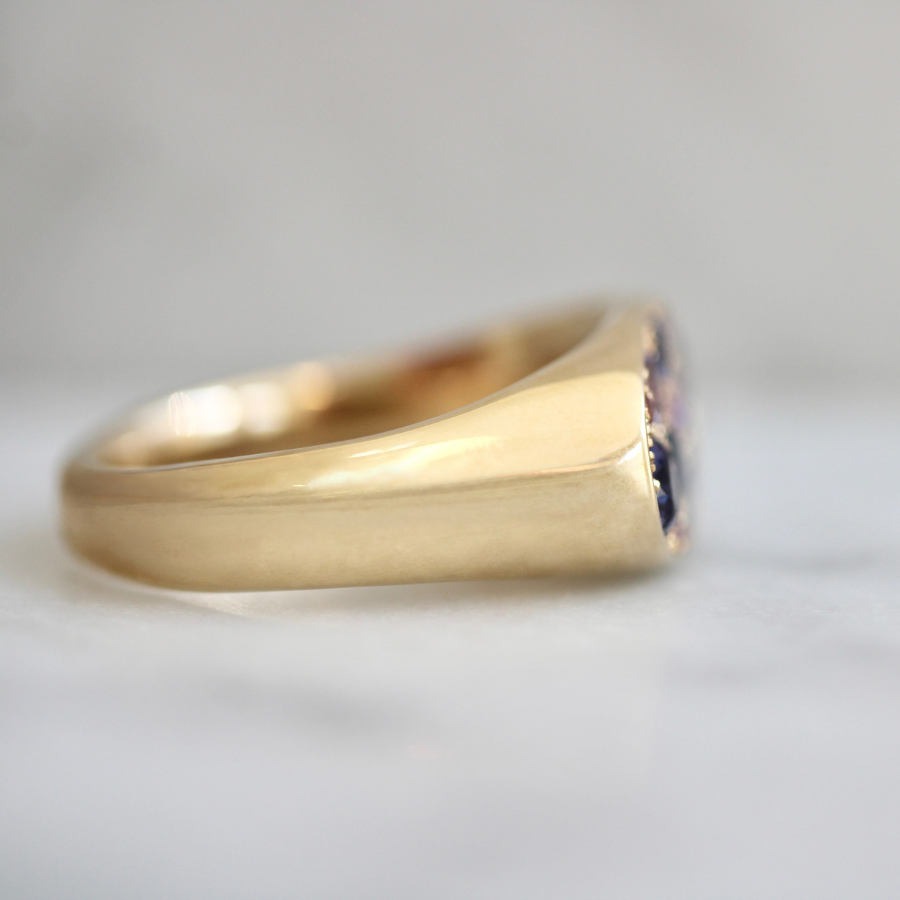 sapphire signet ring