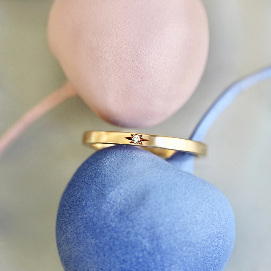 star set diamond band