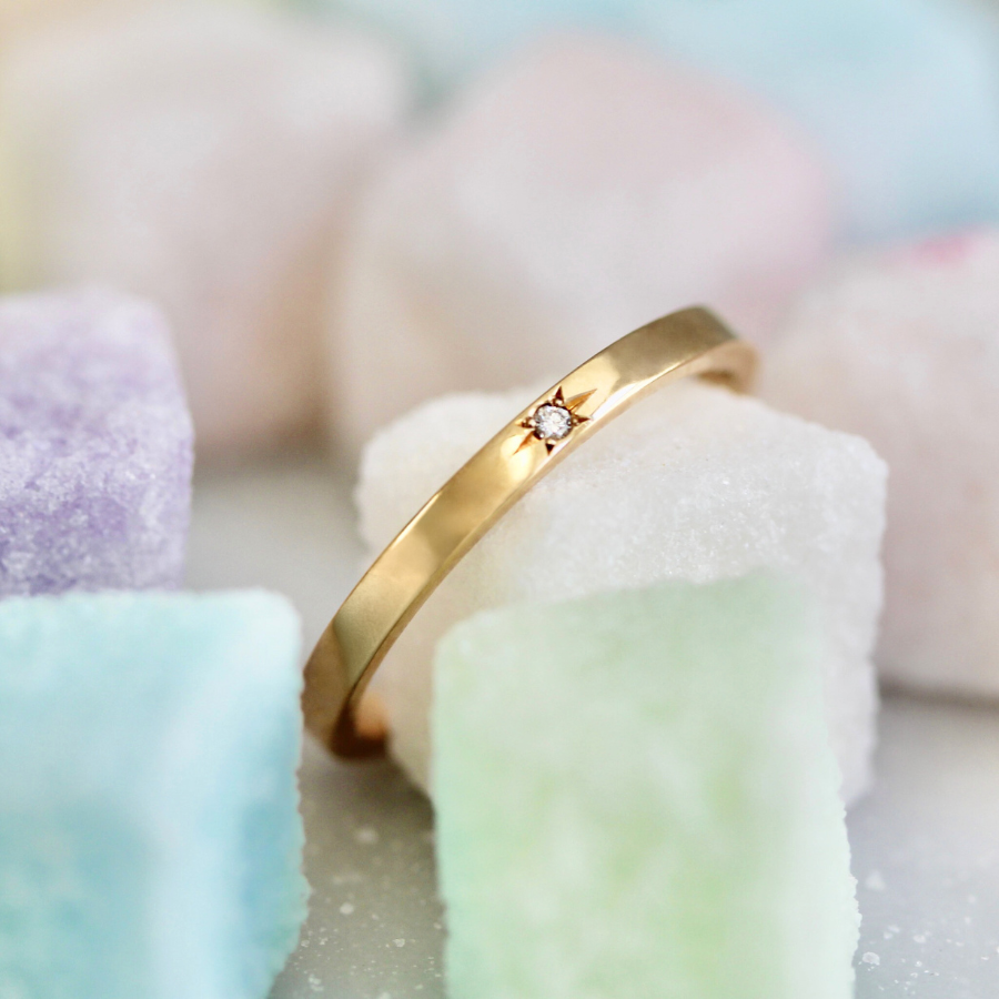 star set diamond band