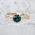 teal sapphire engagement ring