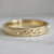 vine engraved gold band