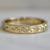 vine engraved gold band