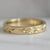 vine engraved gold band