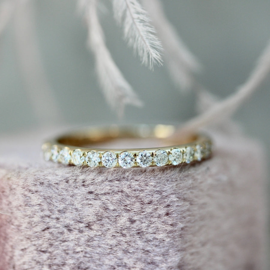 
            white diamond wedding band