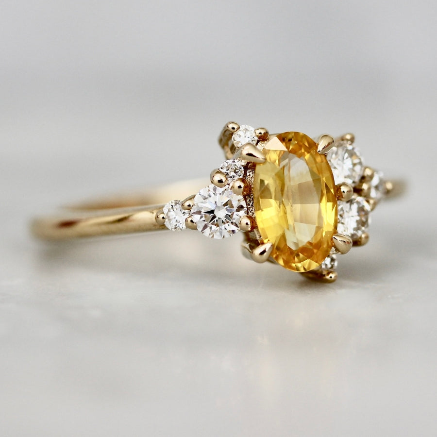 
            yellow sapphire engagement ring